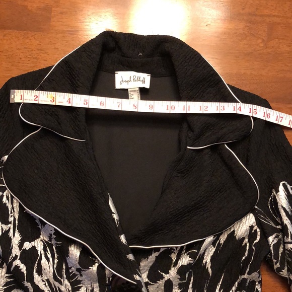Joseph Ribkoff black and silver jacket Size 10 - Picture 10 of 12